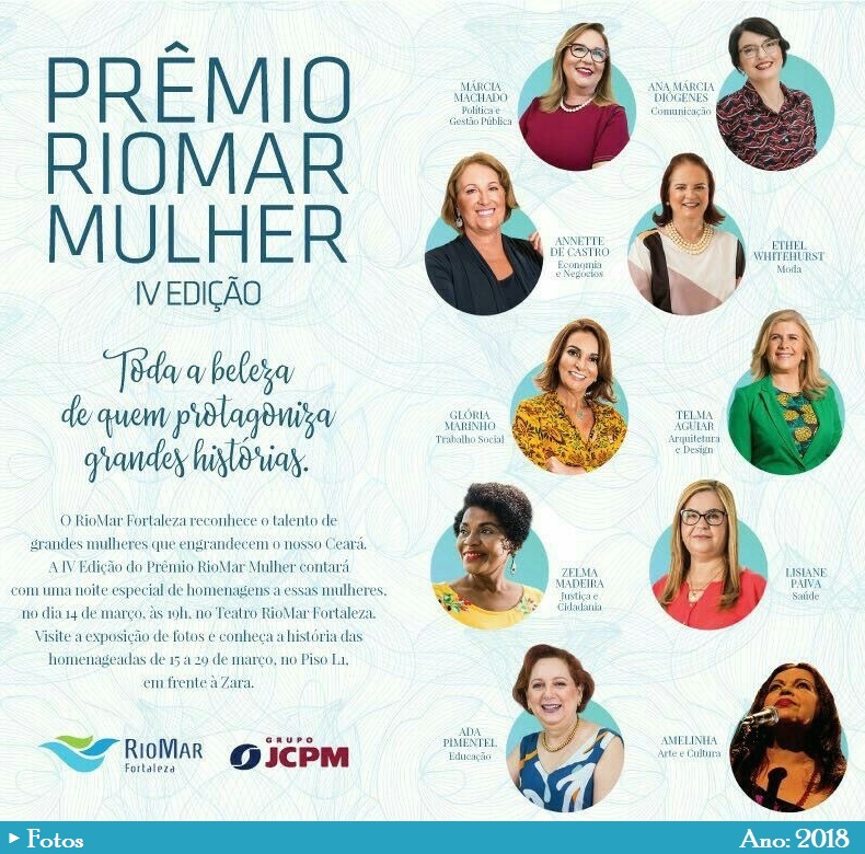 Prêmio Riomar Mulher IV Ed. - Homenagem à Profª. Márcia Machado