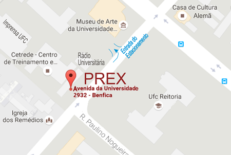 Mapa de Localização da Prex/UFC