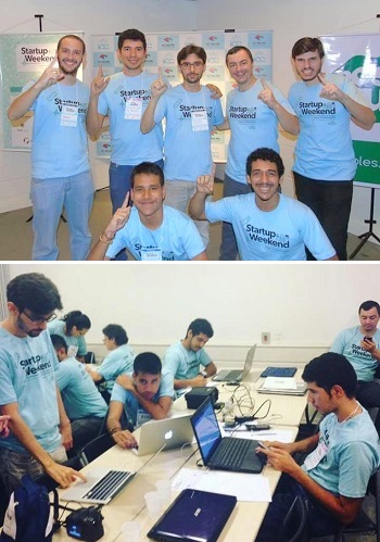 Integrantes do Cemp na Startup Weekend – Health Care